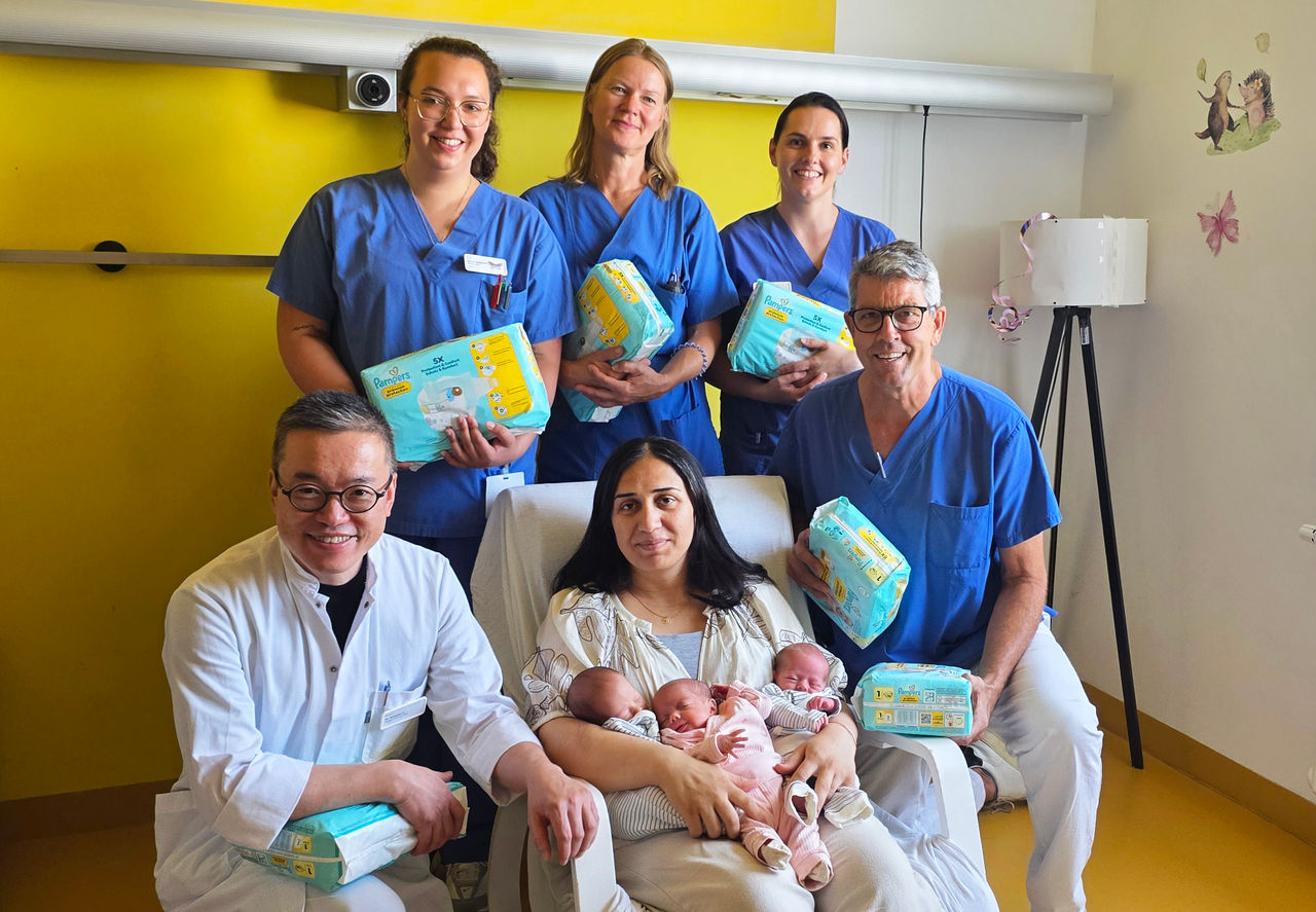 Triple joy: Premature triplets successfully discharged home